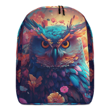 Colorful Owl Art Minimalist Backpack
