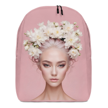 Pink Female Art Minimalist Backpack