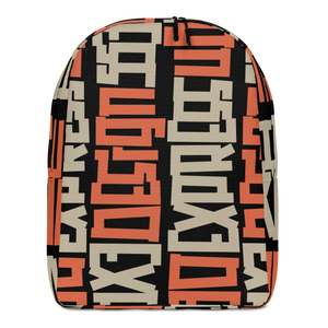 Design Express Typography Pattern Minimalist Backpack