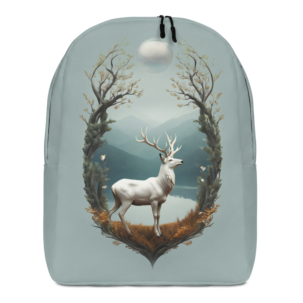 Deer By The Lake Minimalist Backpack