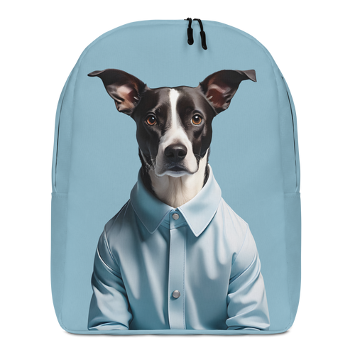 Sad Dog Blue Minimalist Backpack