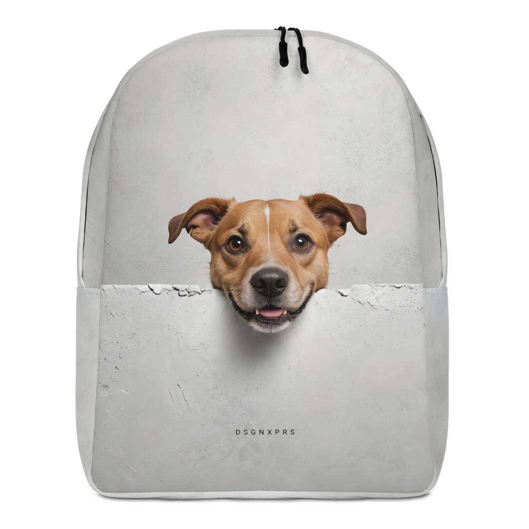 Smile Dog Peep Minimalist Backpack