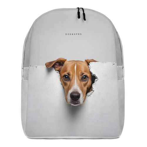 Funny Sad Dog Peep Minimalist Backpack