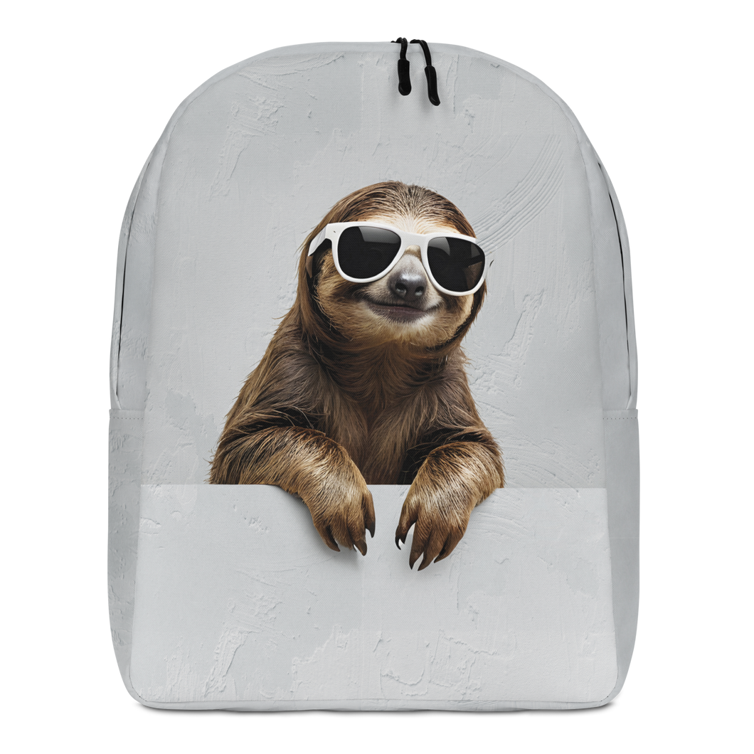 Cool Smiling Sloth Minimalist Backpack