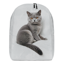 Relaxing British Shorthair Cat Minimalist Backpack