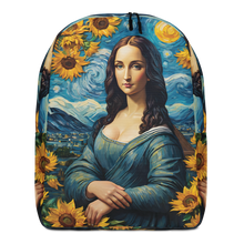 Monalisa Painting in Van Gogh Style Minimalist Backpack