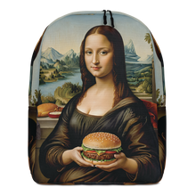 Monalisa Burger Minimalist Backpack