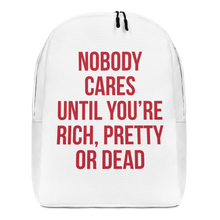 Nobody Cares (Funny) Minimalist Backpack