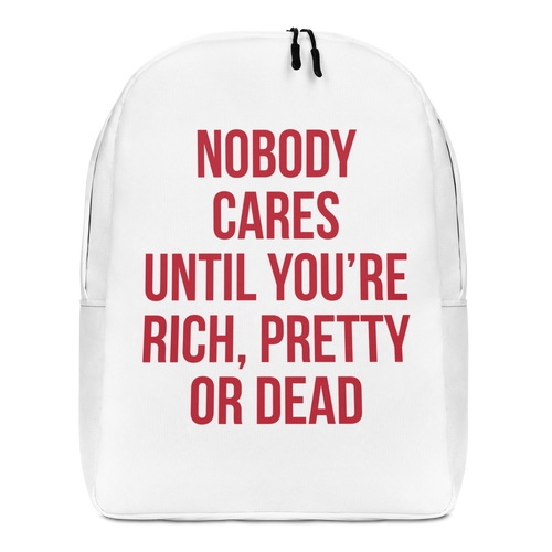 Nobody Cares (Funny) Minimalist Backpack