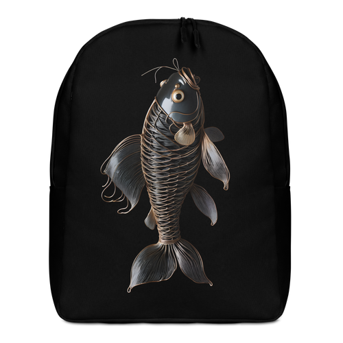 Minimalism Copperplate Art Fish Minimalist Backpack