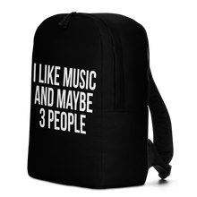 I Like Music and Maybe 3 People Minimalist Backpack