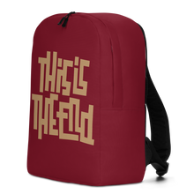 THIS IS THE END? Burgundy Minimalist Backpack