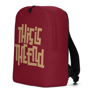 THIS IS THE END? Burgundy Minimalist Backpack