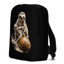 Sloth Riding A Snail Minimalist Backpack