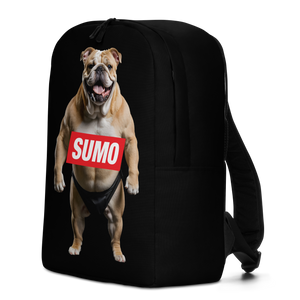 Sumo Bulldog Black Minimalist Backpack