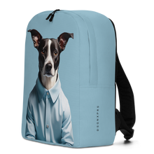 Sad Dog Blue Minimalist Backpack