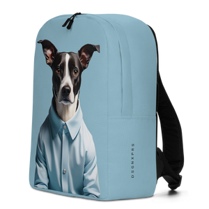 Sad Dog Blue Minimalist Backpack