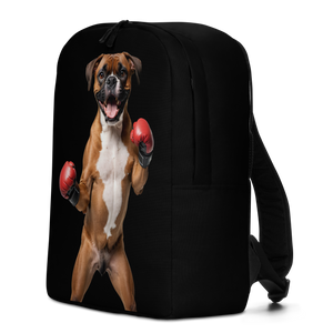 Boxer Boxing Black Minimalist Backpack