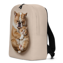 Cute Baby Cat and Dog Sleep Minimalist Backpack