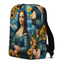 Monalisa Painting in Van Gogh Style Minimalist Backpack