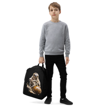 Sloth Riding A Snail Minimalist Backpack