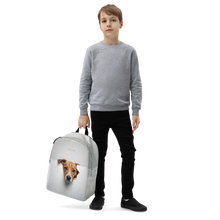 Funny Sad Dog Peep Minimalist Backpack