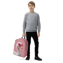 Cute Pink Swan Minimalist Backpack