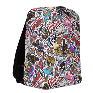 Street Art College Pattern Minimalist Backpack