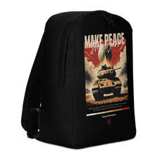 Make Peace Stop War Tank Minimalist Backpack