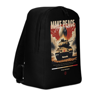 Make Peace Stop War Tank Minimalist Backpack