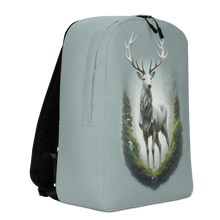 Green White Deer Minimalist Backpack