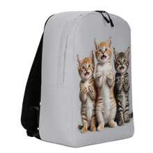 Funny Tripple Cats Minimalist Backpack