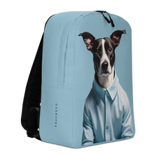 Sad Dog Blue Minimalist Backpack