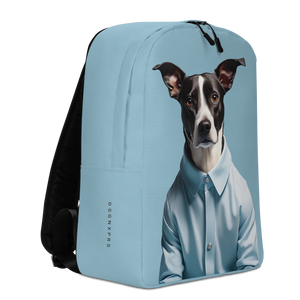 Sad Dog Blue Minimalist Backpack