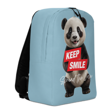 Keep Smile Blue Panda Minimalist Backpack