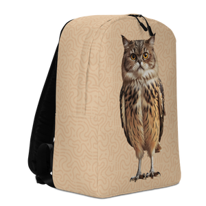 Cat Owl Minimalist Backpack