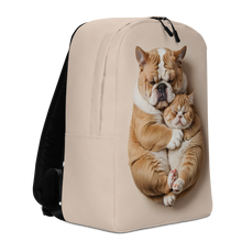 Cute Baby Cat and Dog Sleep Minimalist Backpack