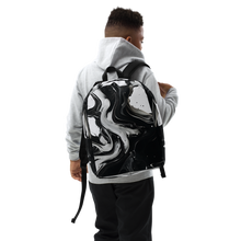 Black and White Fluid Minimalist Backpack