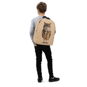 Cat Owl Minimalist Backpack