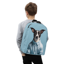 Sad Dog Blue Minimalist Backpack