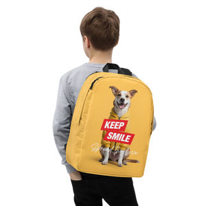 Good Boy Yellow Minimalist Backpack