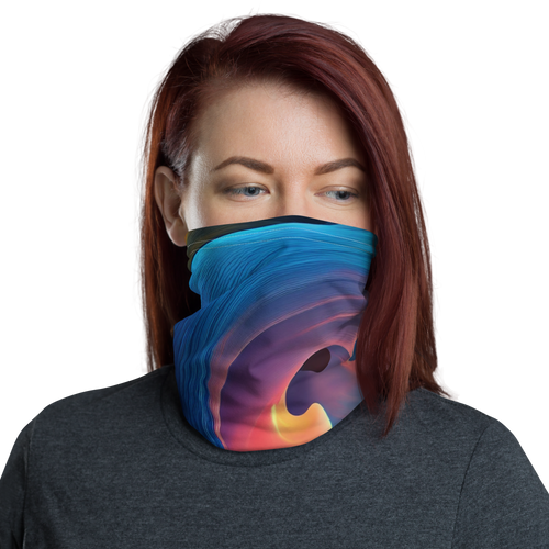 Colorful Swirl Background Mask & Neck Gaiter