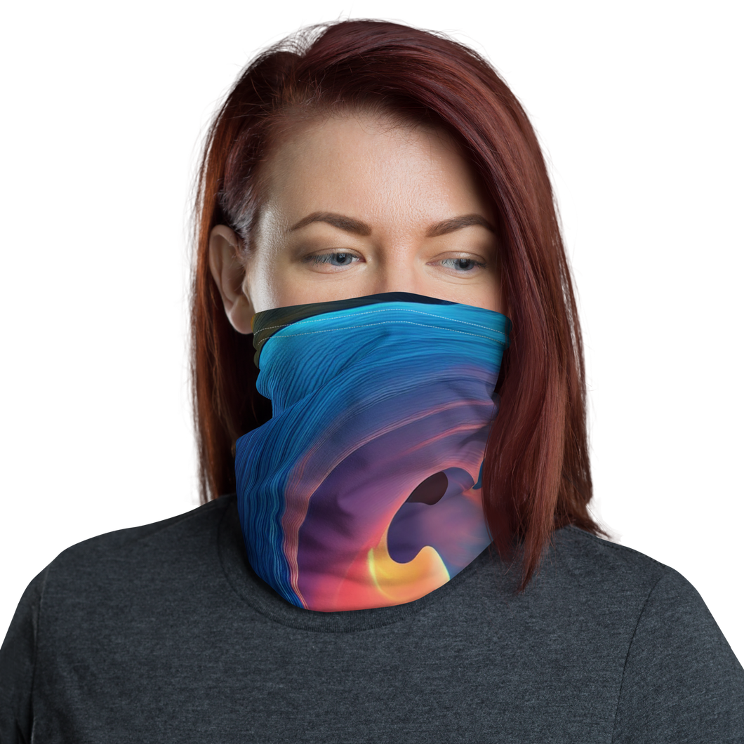 Colorful Swirl Background Mask & Neck Gaiter