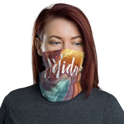 Holiday Wavy Canyon Mask & Neck Gaiter