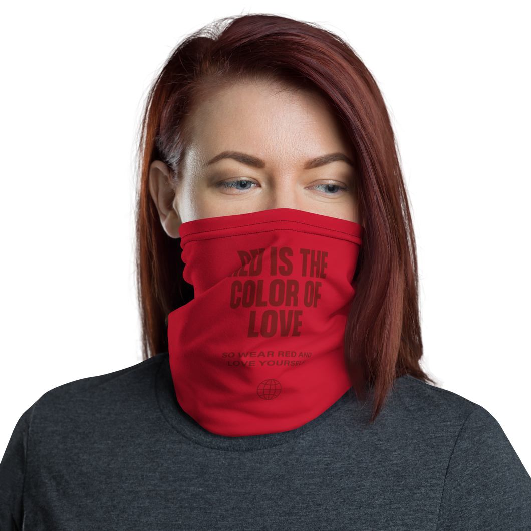 Red is the color of love Face Mask & Neck Gaiter