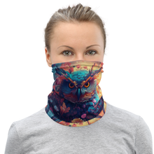 Colorful Owl Art Mask & Neck Gaiter