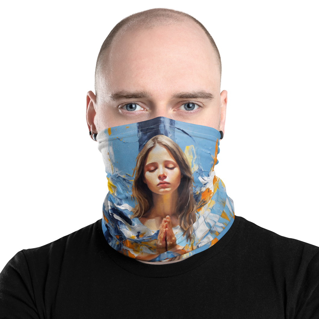 Pray & Forgive Oil Painting Mask & Neck Gaiter