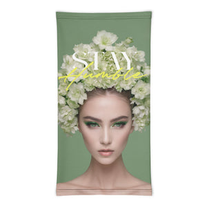 Stay Humble Female Flower Art Mask & Neck Gaiter