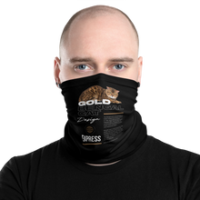 Gold Bengal Cat Face Mask & Neck Gaiter