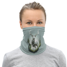 Green White Deer Face Mask & Neck Gaiter